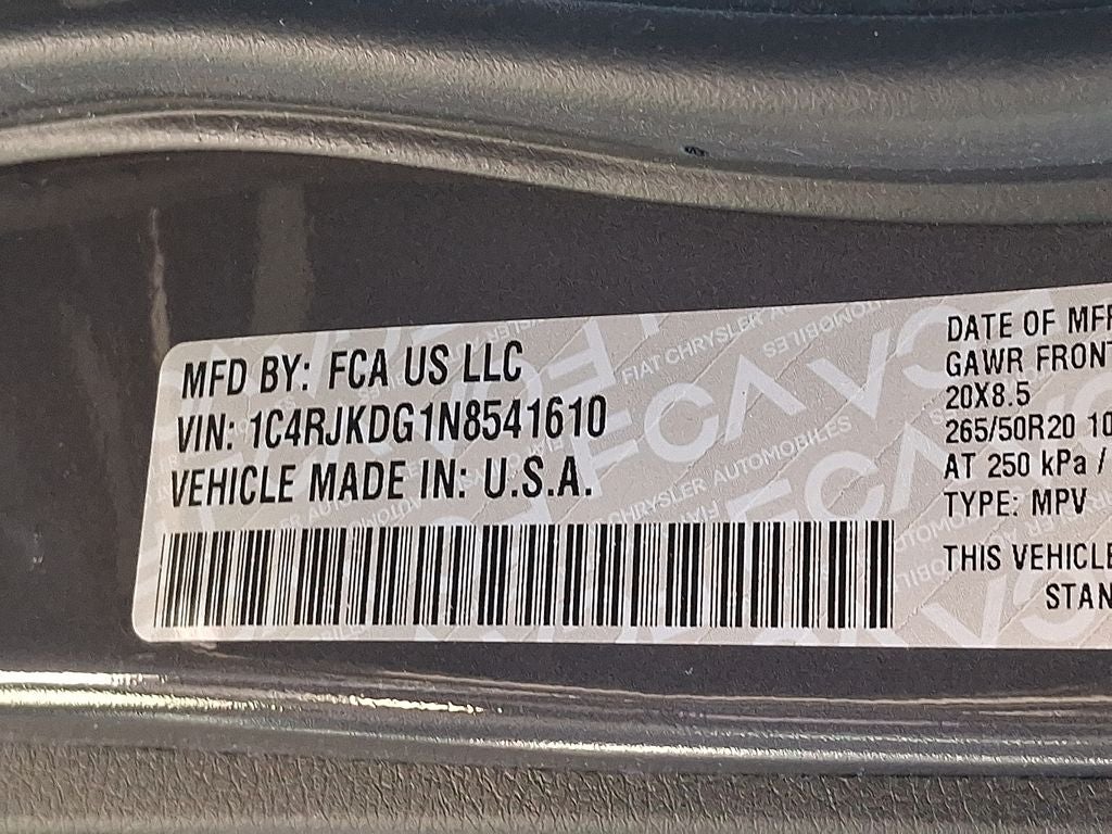 2022 Jeep Grand Cherokee L Overland