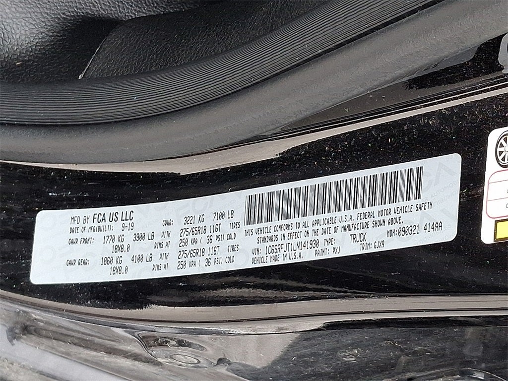 2020 RAM 1500 Laramie