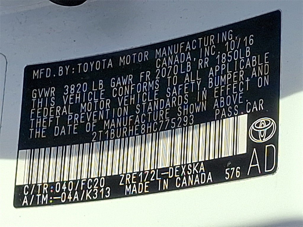 2017 Toyota Corolla L