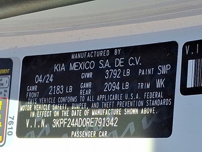 2024 Kia Forte LXS