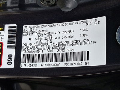 2022 Toyota Tacoma TRD Off-Road V6