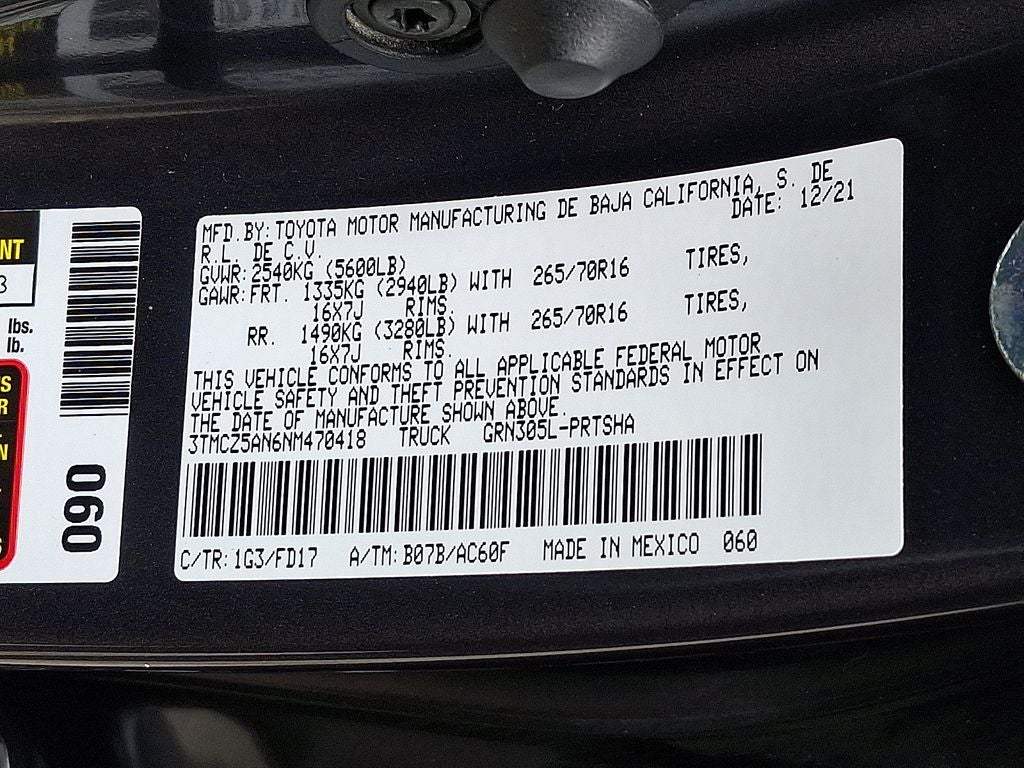 2022 Toyota Tacoma TRD Off-Road V6