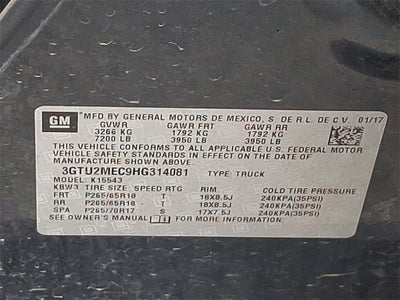 2017 GMC Sierra 1500 SLE