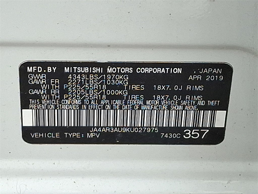 2019 Mitsubishi Outlander Sport Base