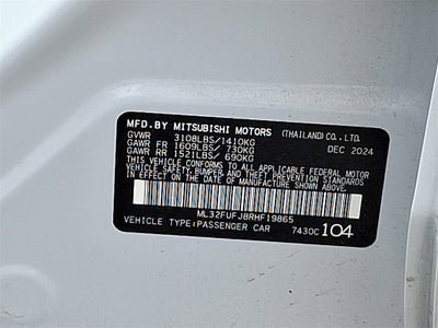2024 Mitsubishi Mirage G4 ES