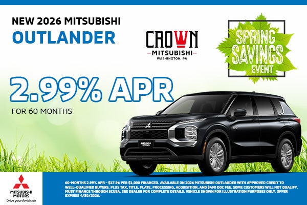 New 2026 Mitsubishi Outlander